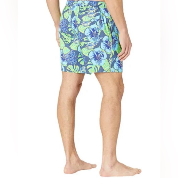 Vineyard Vines Men's Printed Piped Chappy Trunks- Moonshine Sz Small Swim Shorts - Picture 3 of 12
